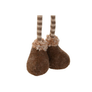 Figura gnomo natalizio di colore marrone - Image 3