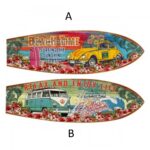 quadro in legno con maggiolone e volkswagen