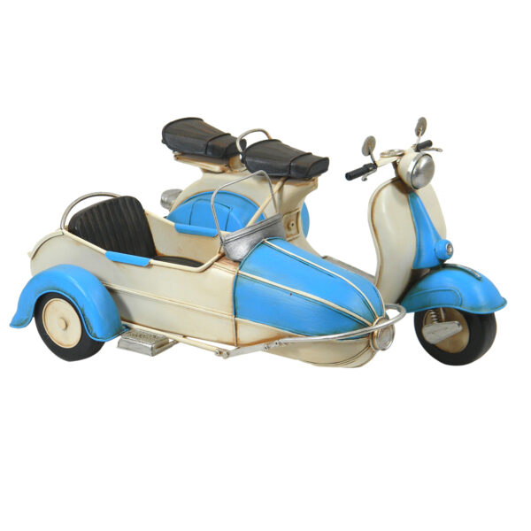 modellismo vespa sidecar in metallo
