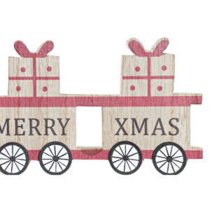 treno natale in legno