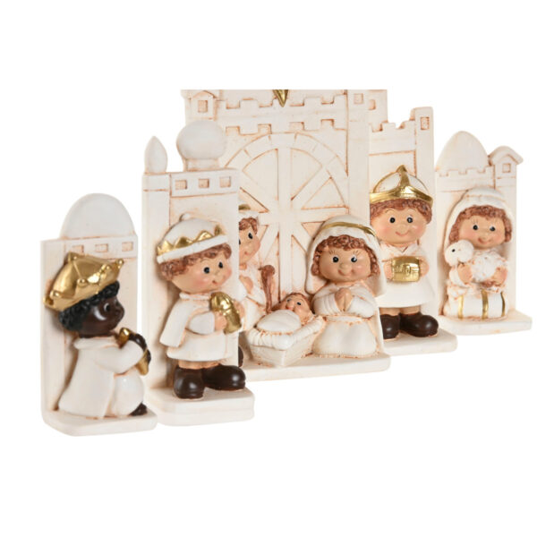 natività resina decorazioni natalizie